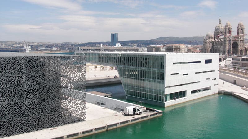 MuCEM de Marseille avec peu de monde